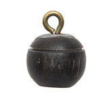 Dark Brown Horn Shank-Back Button - 20L/12.5mm