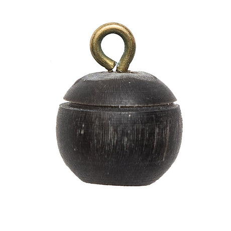 Dark Brown Horn Shank-Back Button - 20L/12.5mm