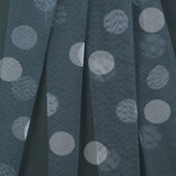 Grey/White Polka Dot Polyester Netting/Mesh