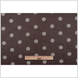 Brown/Ivory Polka Dot Polyester Mesh