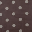 Brown/Ivory Polka Dot Polyester Mesh