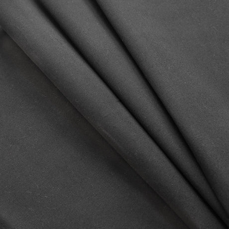 Black Eco-Friendly Blended Cotton Twill