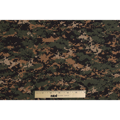 Digital Camo Cotton Ripstop - Sherwood Stalker