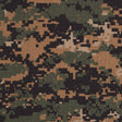 Digital Camo Cotton Ripstop - Sherwood Stalker