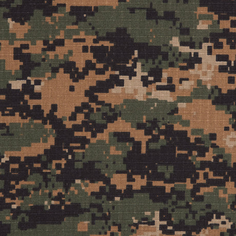 Digital Camo Cotton Ripstop - Sherwood Stalker