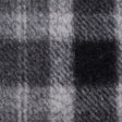 Small Gray/Ivory Bonded Lamb Leather and Felted Wool