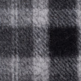 Small Gray/Ivory Bonded Lamb Leather and Felted Wool