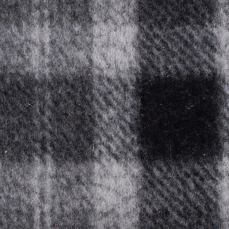 Small Gray/Ivory Bonded Lamb Leather and Felted Wool
