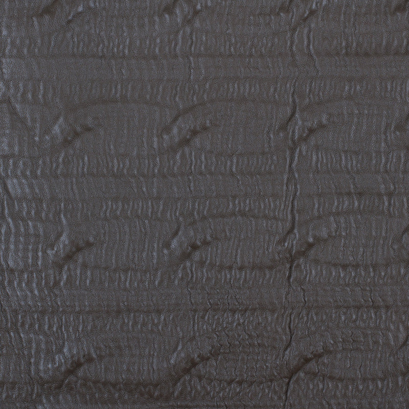 Medium Brown/Black Textural Bonded Lamb Leather and Wool