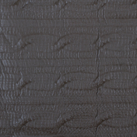 Medium Brown/Black Textural Bonded Lamb Leather and Wool