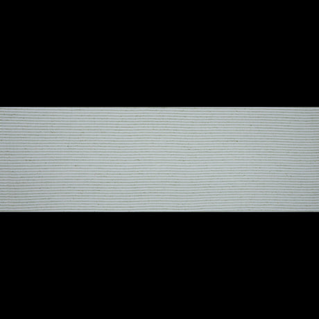 Green and White Bengal Striped Cotton Tweed