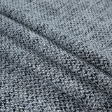 White, Navy and Gray Cotton Tweed