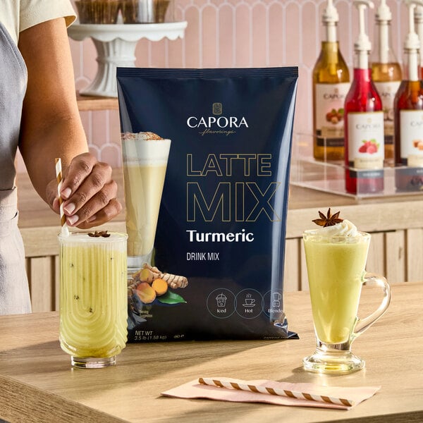 Capora Turmeric Latte Mix 3.5 lb. - 5/Case