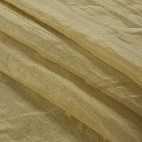 Custard Yellow Wrinkled Luminous Woven