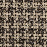 Natural/Black Checked Blended Wool Woven