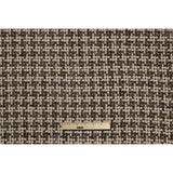 Natural/Black Checked Blended Wool Woven