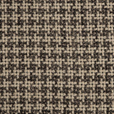 Natural/Black Checked Blended Wool Woven