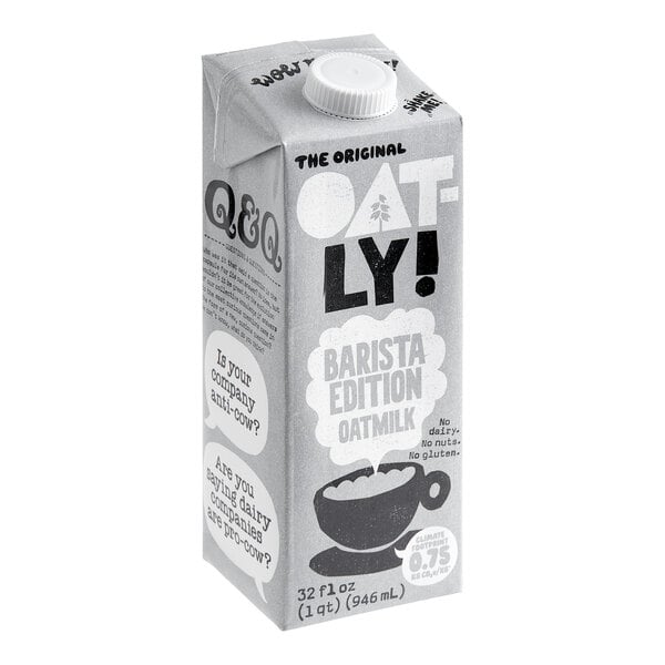 Oatly Barista Edition Oat Milk 32 fl. oz. - 12/Case