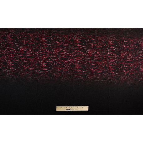Red/Gray Abstract Wool Knit Panels