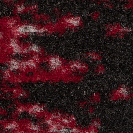 Red/Gray Abstract Wool Knit Panels