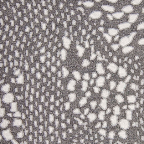 Gray/White Spotted Stretch Rayon Jersey Knit
