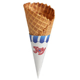 JOY Large Jacketed Waffle Cone - 196/Case