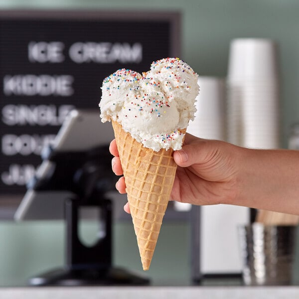JOY Large Wide Mouth Waffle Cone - 160/Case