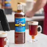 Torani Sugar-Free Brown Sugar Cinnamon Flavoring Syrup Plastic Bottle 1 Liter - 6/Case