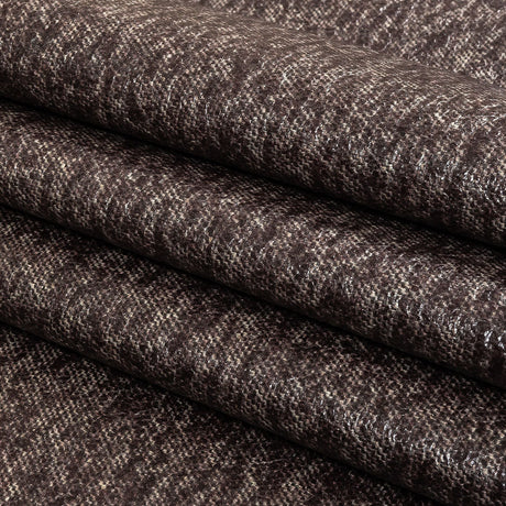 Heathered Fig Laminated Wool Tweed