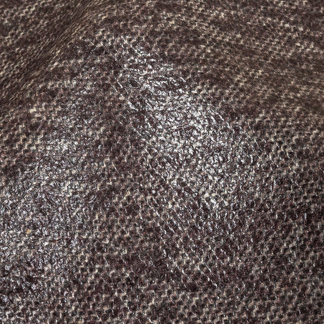 Heathered Fig Laminated Wool Tweed