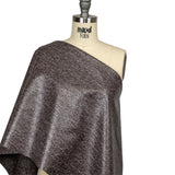 Heathered Fig Laminated Wool Tweed