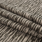 Beige and Olive Striated Wool Jacquard