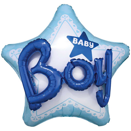 Foil Balloon Celebrate Baby Boy