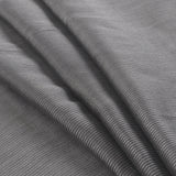 Gray/Silver Striped Polyester Chiffon