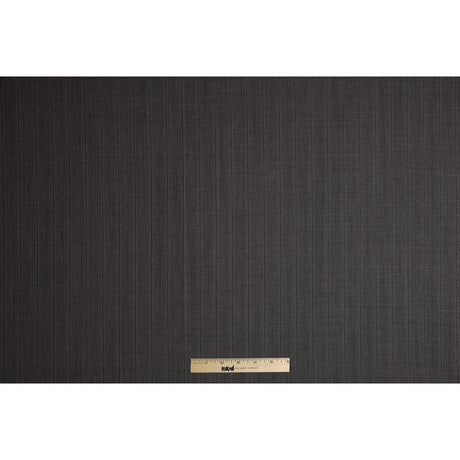 Neutral Gray/Pink Pinstriped Super 120 Wool Suiting