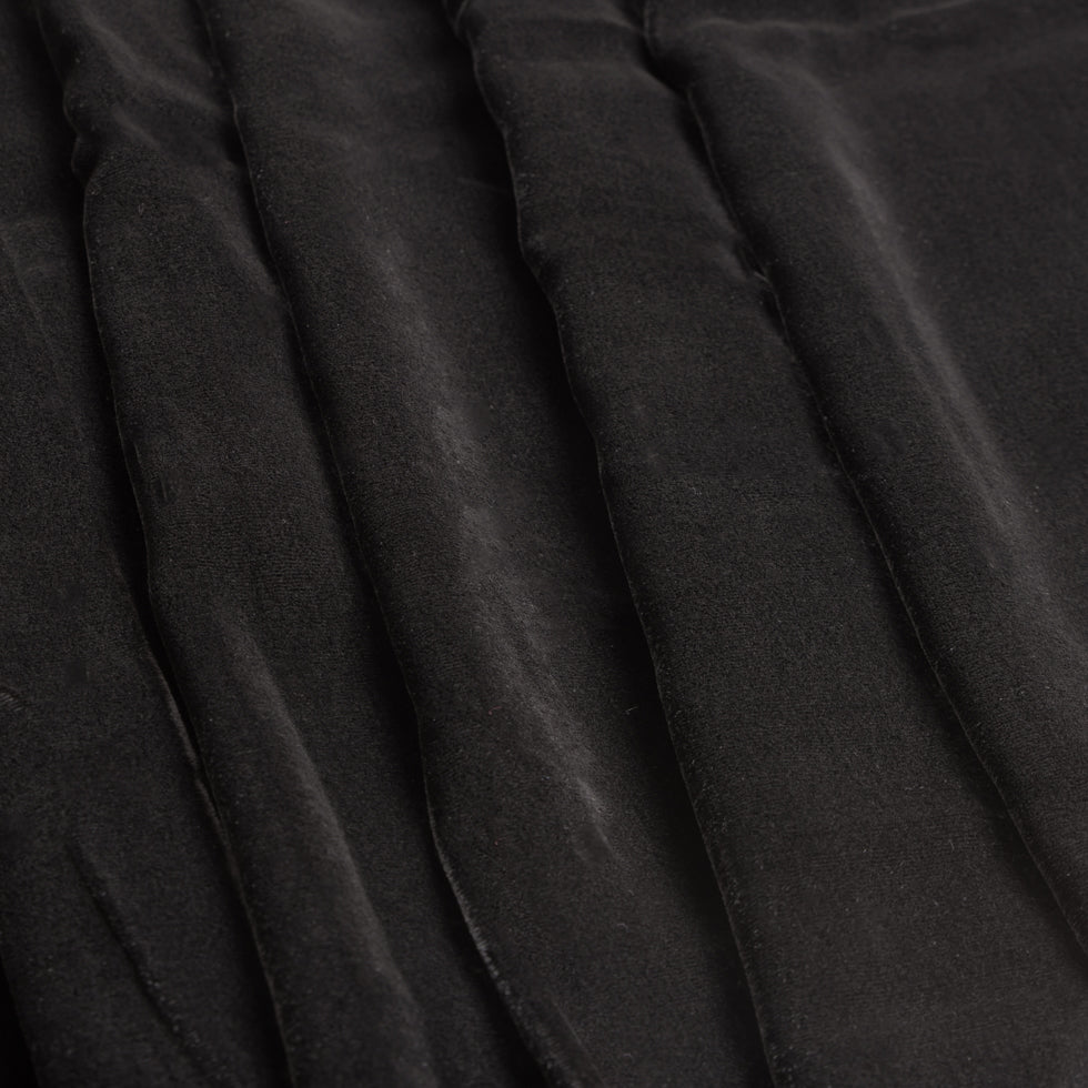 Soft Rayon-Silk Velvet - Black - Cicero Collection