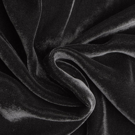 Soft Rayon-Silk Velvet - Black - Cicero Collection