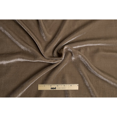 Soft Rayon-Silk Velvet - Mushroom - Cicero Collection