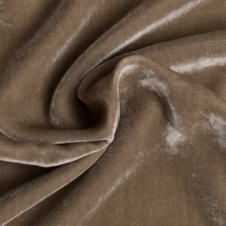 Soft Rayon-Silk Velvet - Mushroom - Cicero Collection