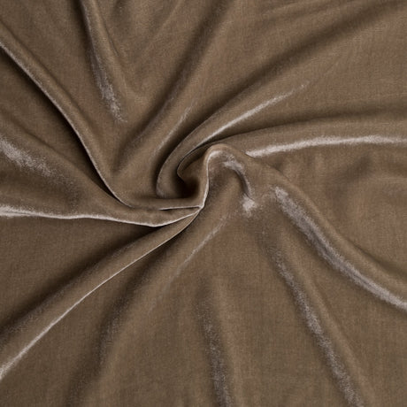Soft Rayon-Silk Velvet - Mushroom - Cicero Collection