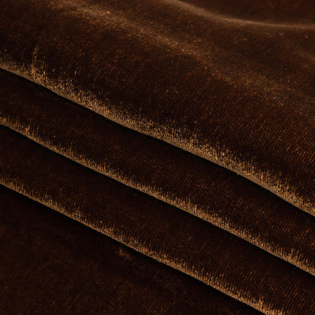 Soft Rayon-Silk Velvet - Rust Brown - Cicero Collection