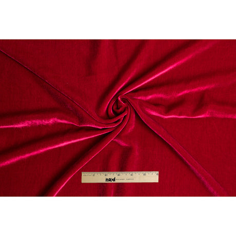 Soft Rayon-Silk Velvet - Garnet - Cicero Collection