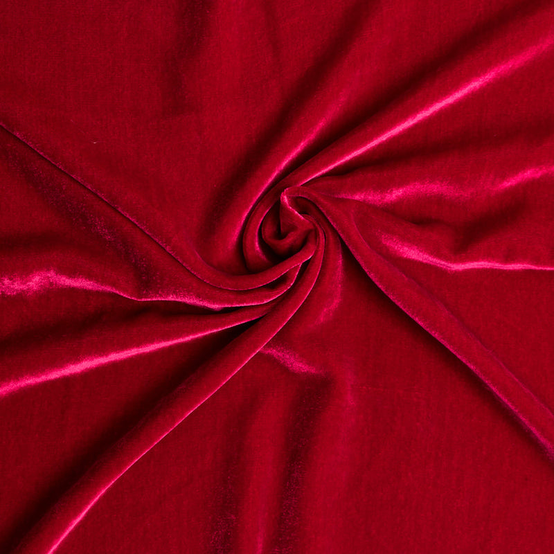 Soft Rayon-Silk Velvet - Garnet - Cicero Collection