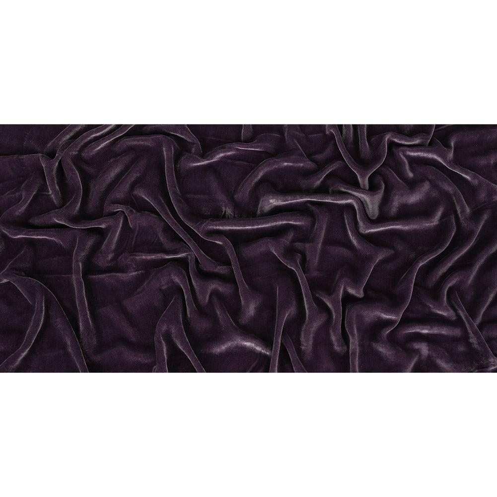 Soft Rayon-Silk Velvet - Gunmetal - Cicero Collection