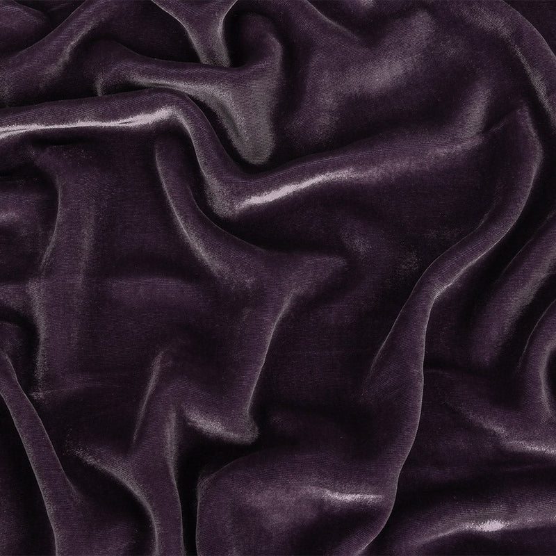 Soft Rayon-Silk Velvet - Gunmetal - Cicero Collection