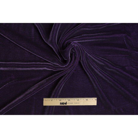 Soft Rayon-Silk Velvet - Plum - Cicero Collection
