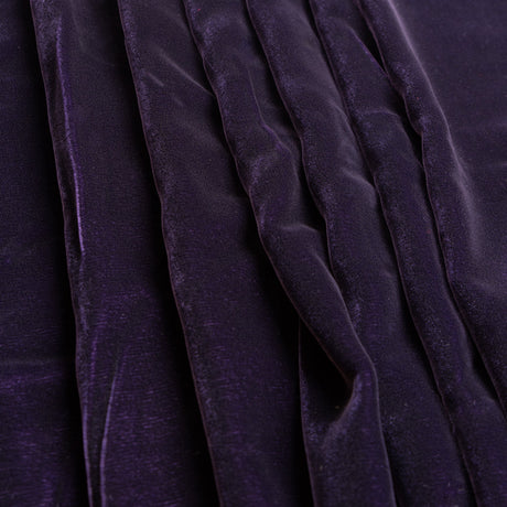 Soft Rayon-Silk Velvet - Plum - Cicero Collection