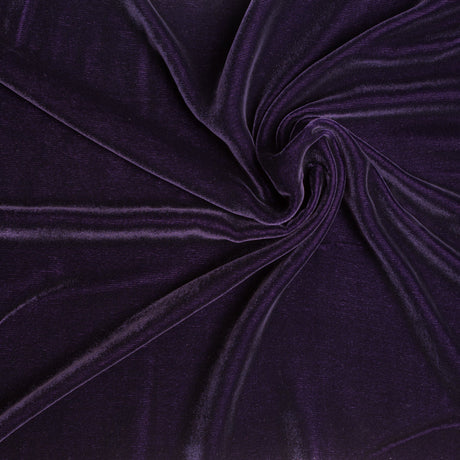 Soft Rayon-Silk Velvet - Plum - Cicero Collection