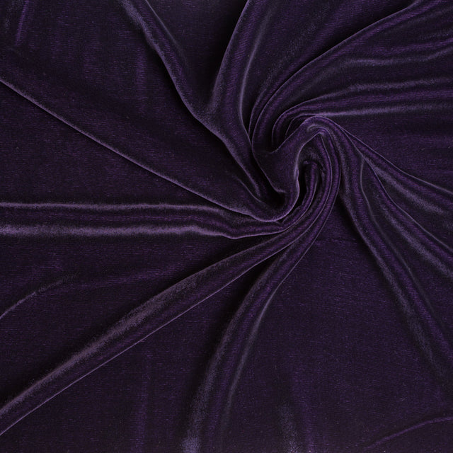 Soft Rayon-Silk Velvet - Plum - Cicero Collection