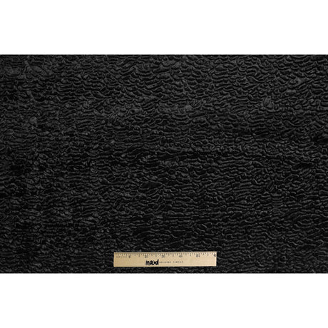Faux Persian Lamb Fur - Black